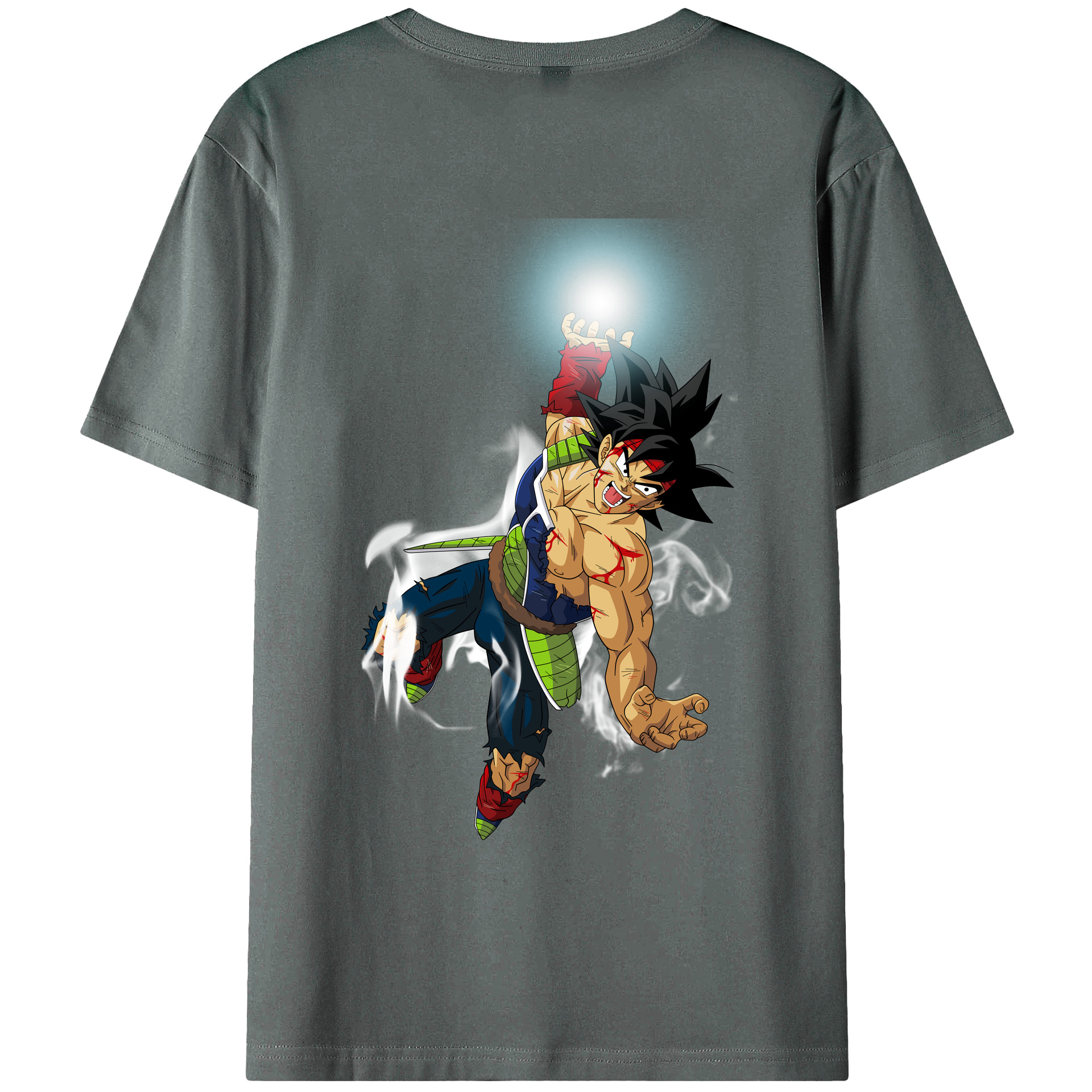 （画像用） ドラゴンボール バーダック DRAGON BALL Burdock 綿100％ メンズ半袖Tシャツ（バックプリント） 通気性